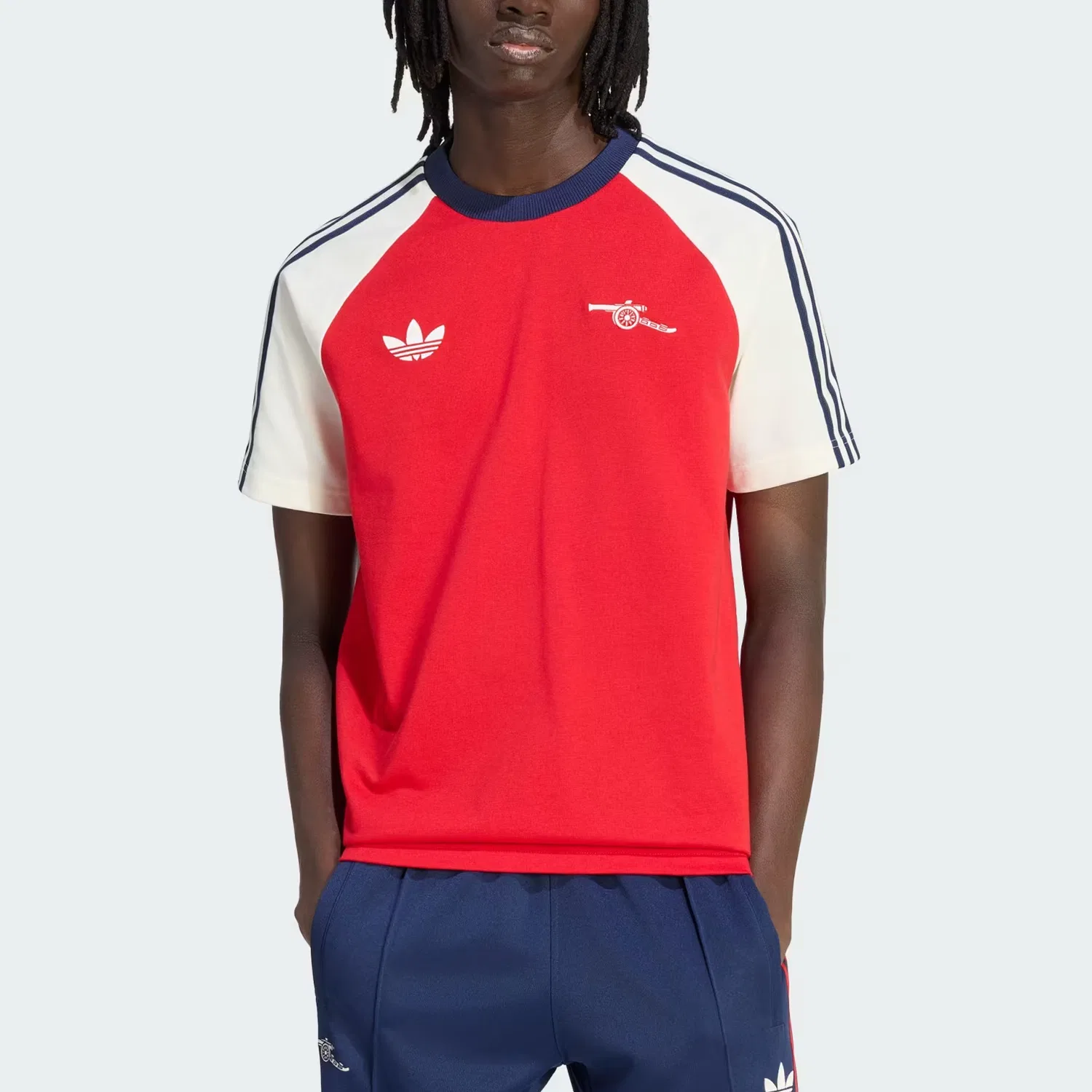 Футболка мужская Scarlet/Ecru с круглым вырезом Adidas Originals — фото 3