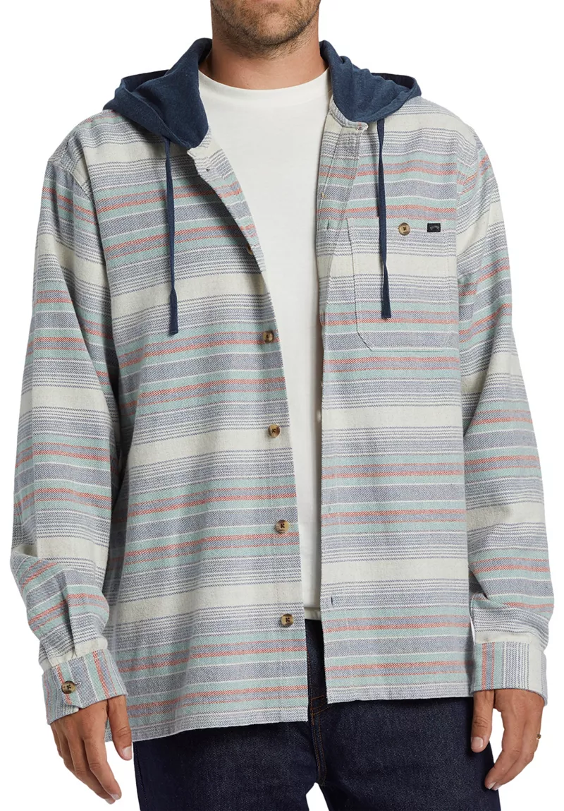 

Мужская фланелевая рубашка Billabong Baja, цвет Slate Blue