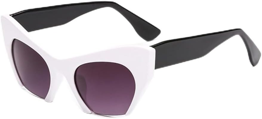 

Солнцезащитные очки UV400 - "кошачий глаз" с двойным градиентом цветов, подходят для женщин и мужчин, для бега и занятий спортом на открытом воздухе UYPTK, White Black Grey