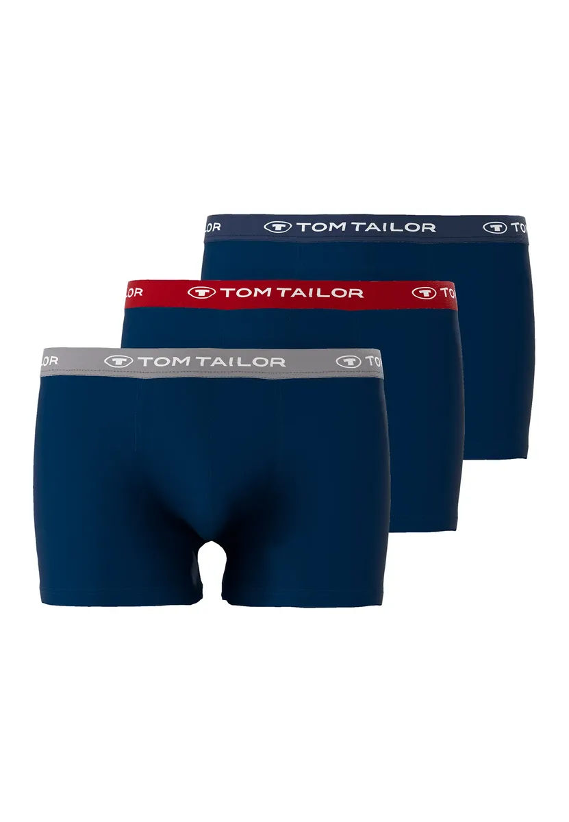 

Трусы-боксеры TOM TAILOR "Буфер" (упаковка, 3 шт.), цвет Blau-Dunkel-Multicolor1
