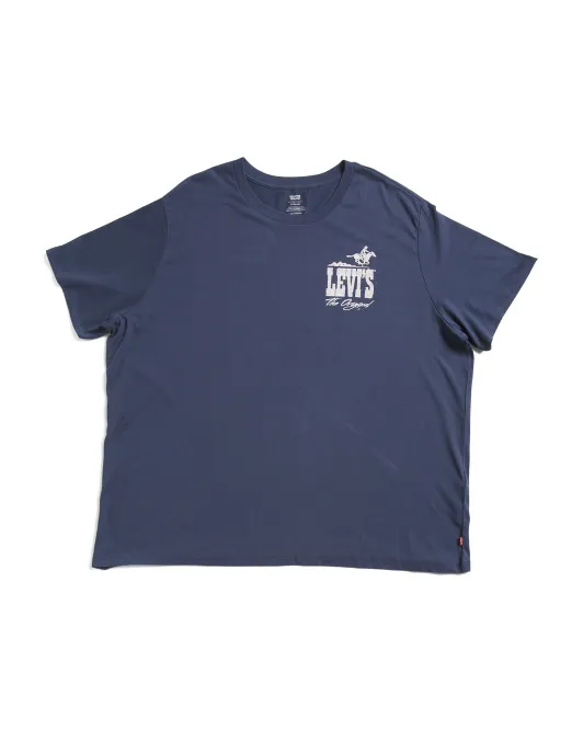 

Футболка с круглым вырезом и графическим рисунком Levis, цвет Naval Academy