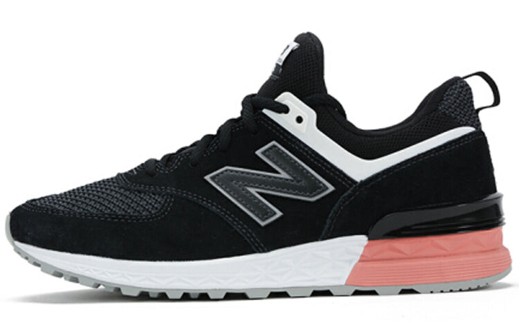 Кроссовки спортивные New Balance 574 General, черный / розовый