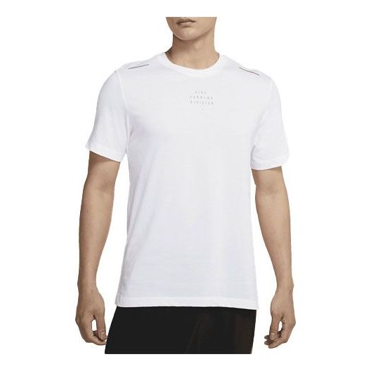 

Футболка sportswear quick dry knit casual sports short sleeve white Nike, белый