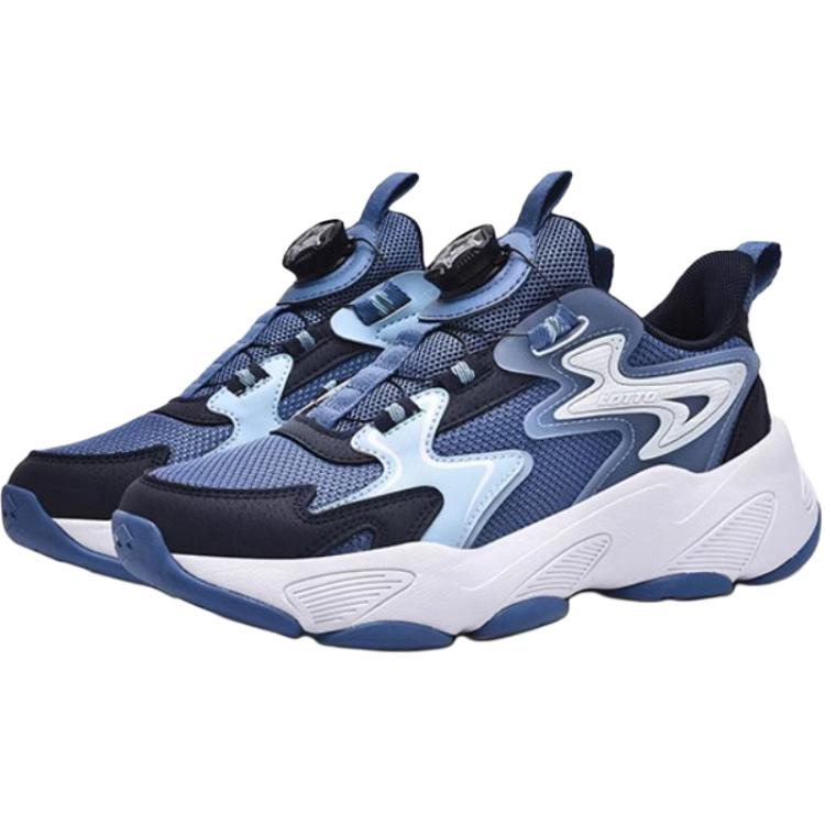 Детские беговые кроссовки Shun Shadow Slip Resistant And Breathable Low top Kids' LOTTO, синий — фото 3