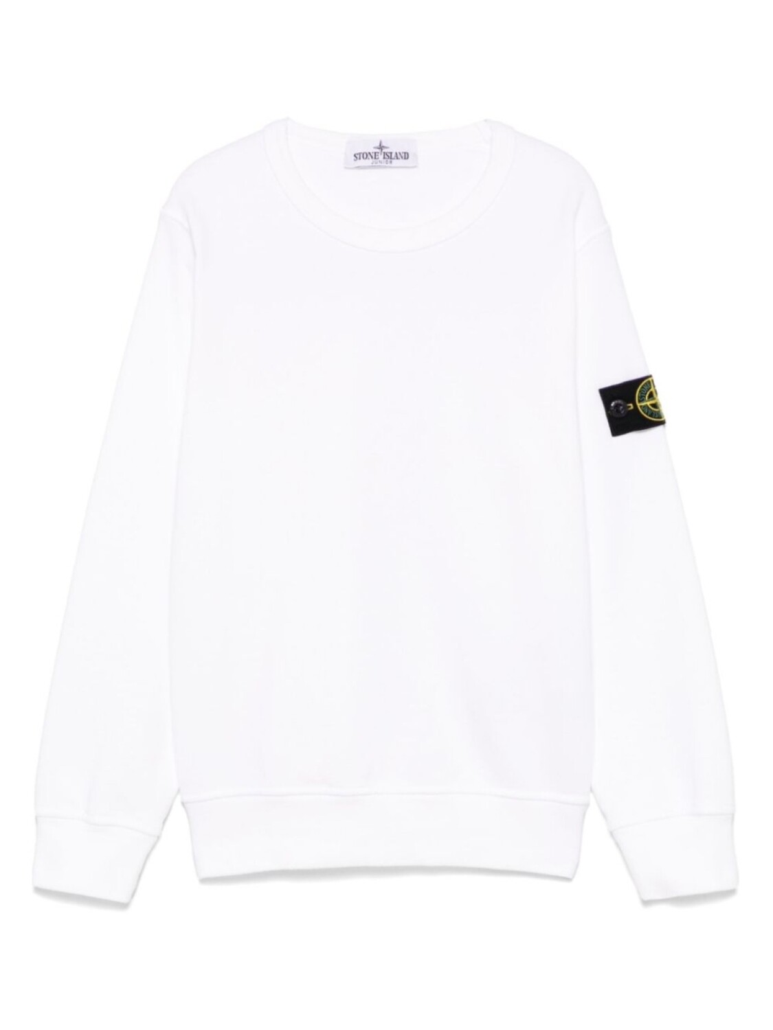 

Stone Island Junior толстовка с нашивкой Compass, белый