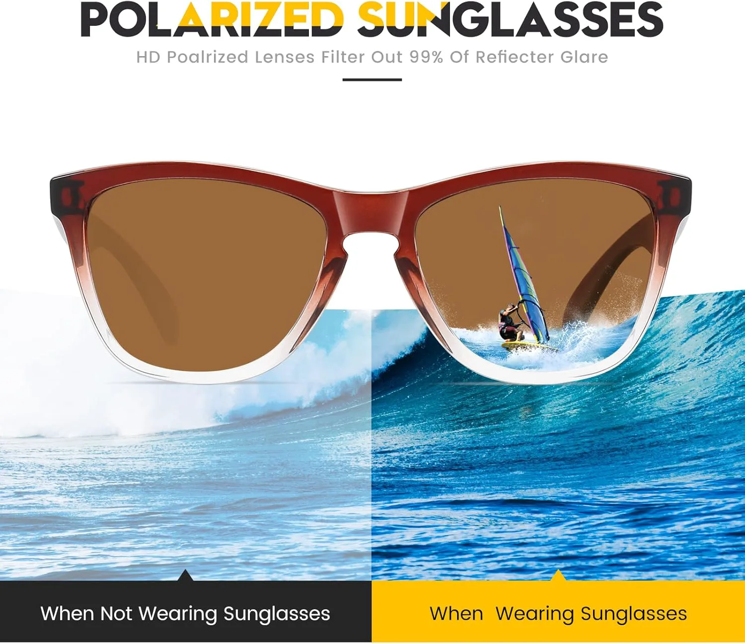 

Солнцезащитные очки женские поляризованные, мужские и женские, ретро зеркальные линзы, для вождения, рыбалки, защита от УФ-излучения UV400 ELITERA, Z-tea-c5