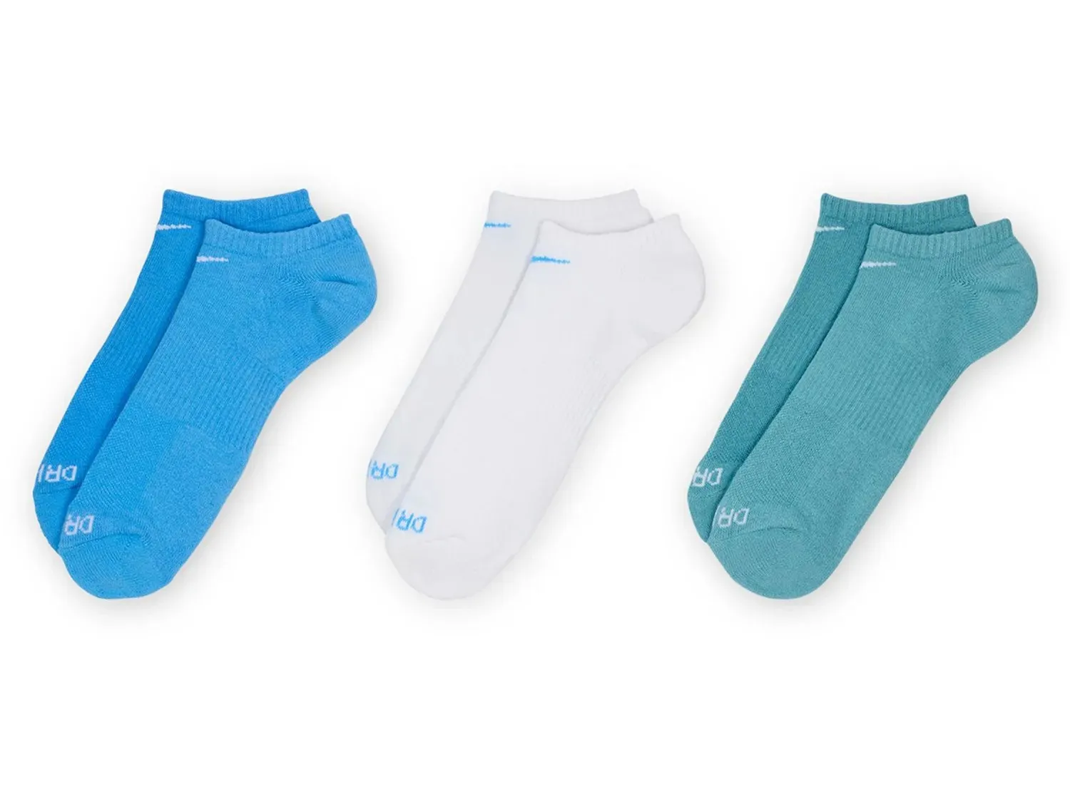 Женские носки Nike Everyday Plush Cushion No Show - 3 шт., синие — фото 2