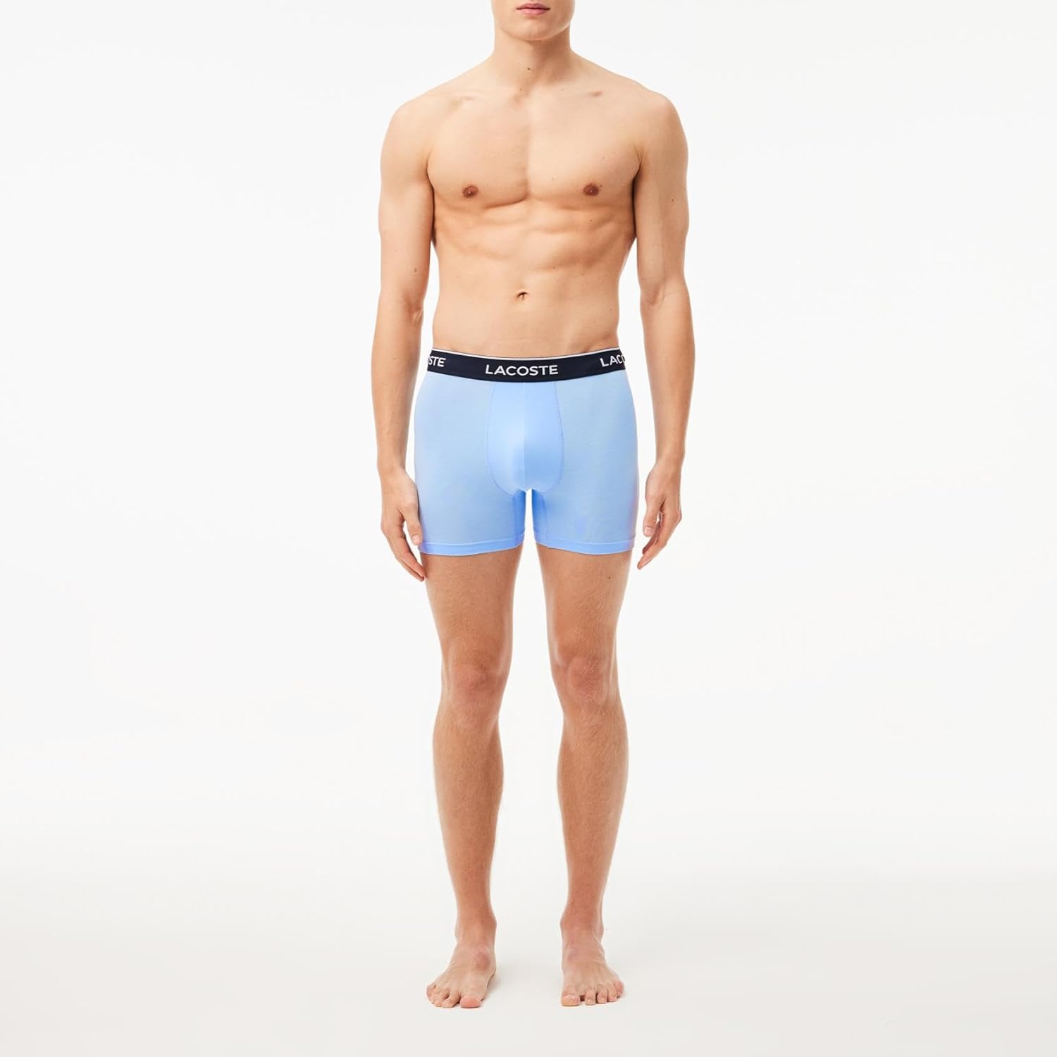 Lacoste мужские боксеры 3 шт, Aqua/Tranquil Blue/Dove Grey — фото 2