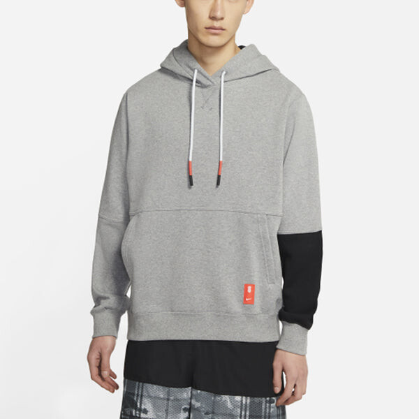 Толстовка Nike AS KYRIE Men's NK PO CARBON HEATHER, серый — фото 3