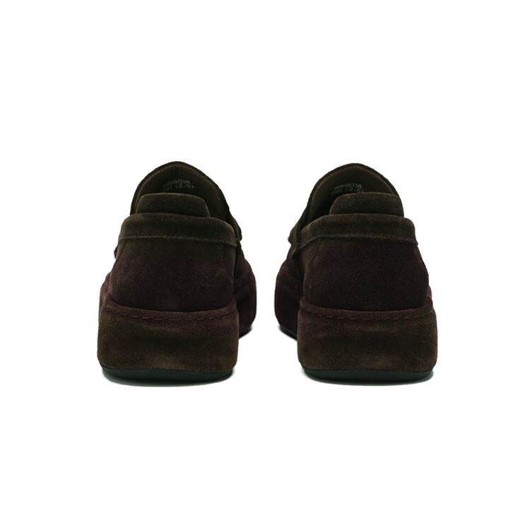 Лоферы мужские с низким верхом цвета кофе U7, цвет 6868036 Coffee color — фото 4