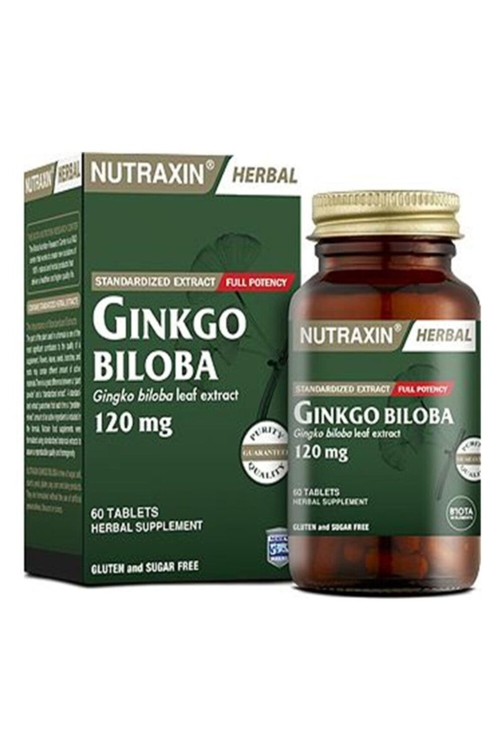 

Nutraxin Травяной Гинкго Билоба 120 мг