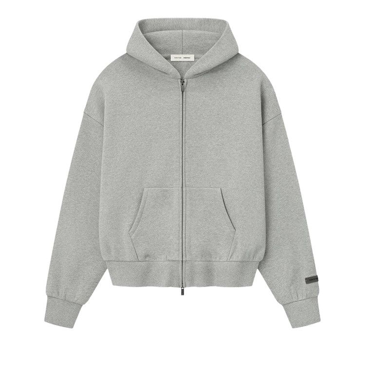 

Худи Fear of God Essentials Classic Fleece Zip-Up Hoodie, Concrete Heather