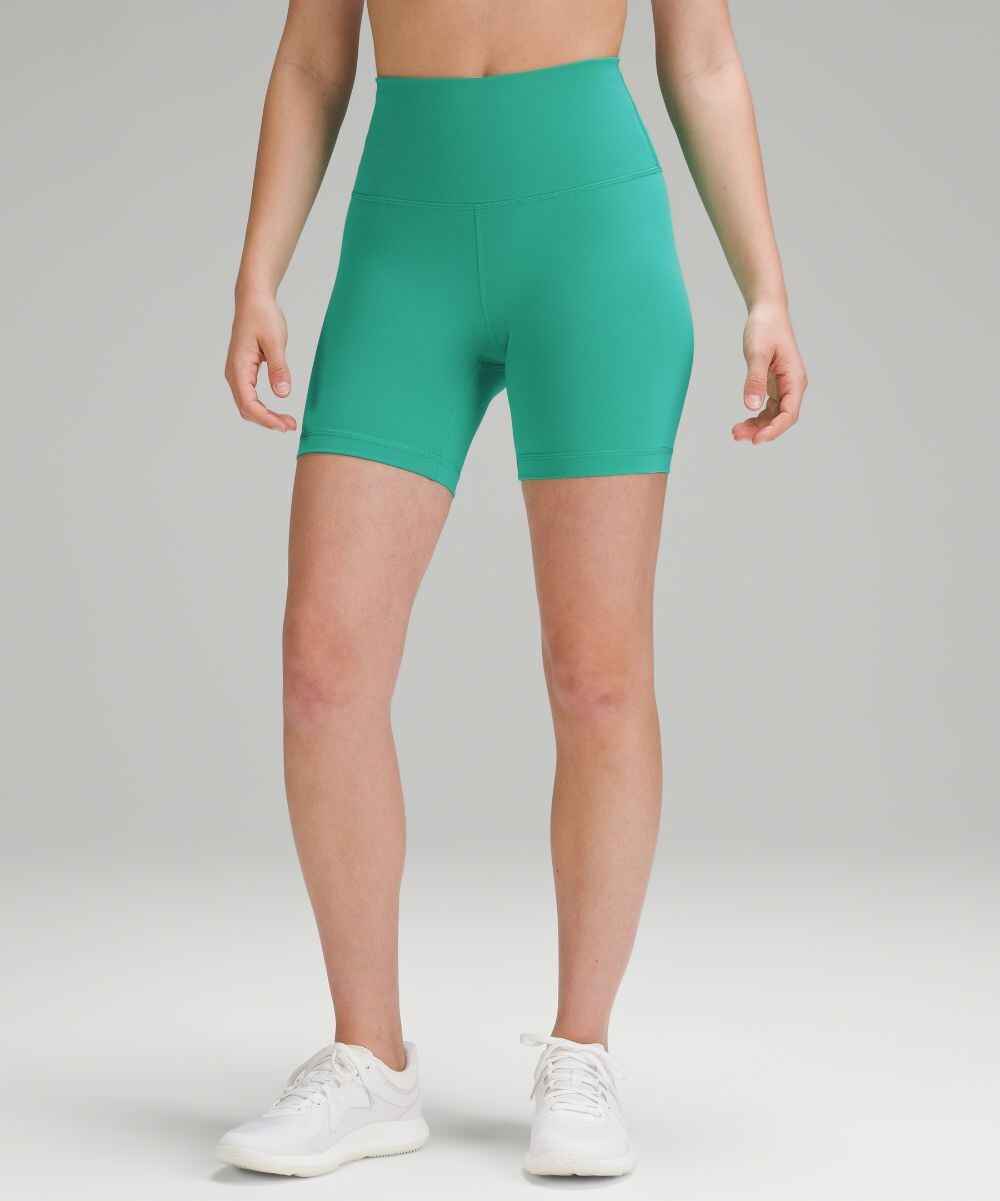 

Шорты Wunder Train с высокой посадкой Lululemon, зеленый