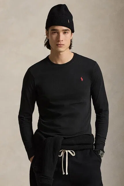Лонгслив Polo Ralph Lauren, черный