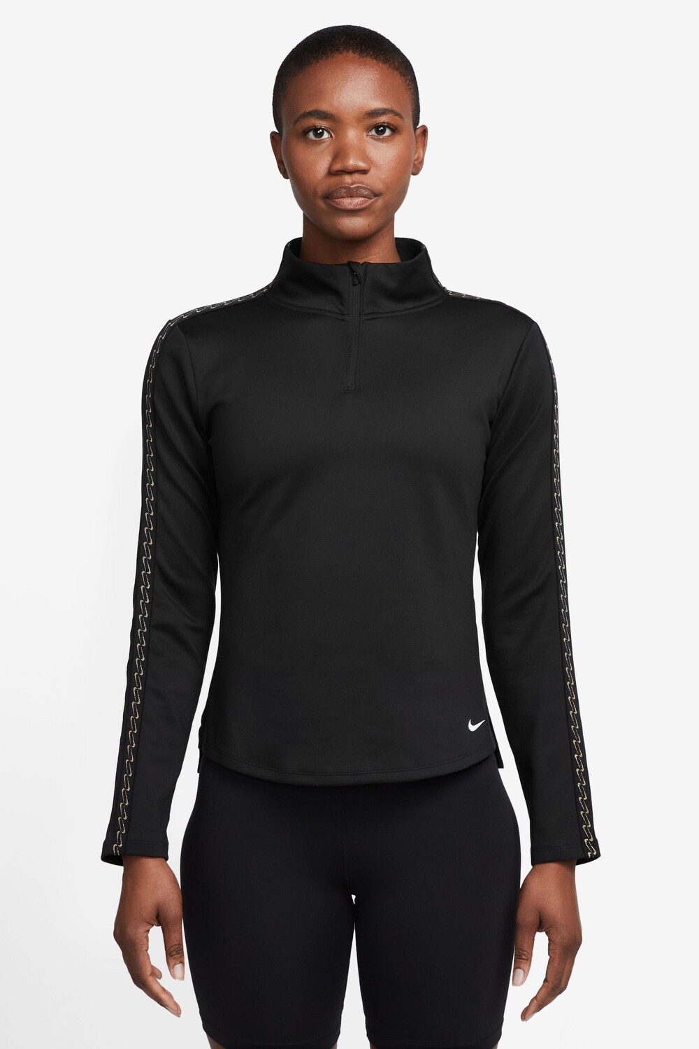 

Топ Therma-FIT One с молнией 1/2 Nike, черный