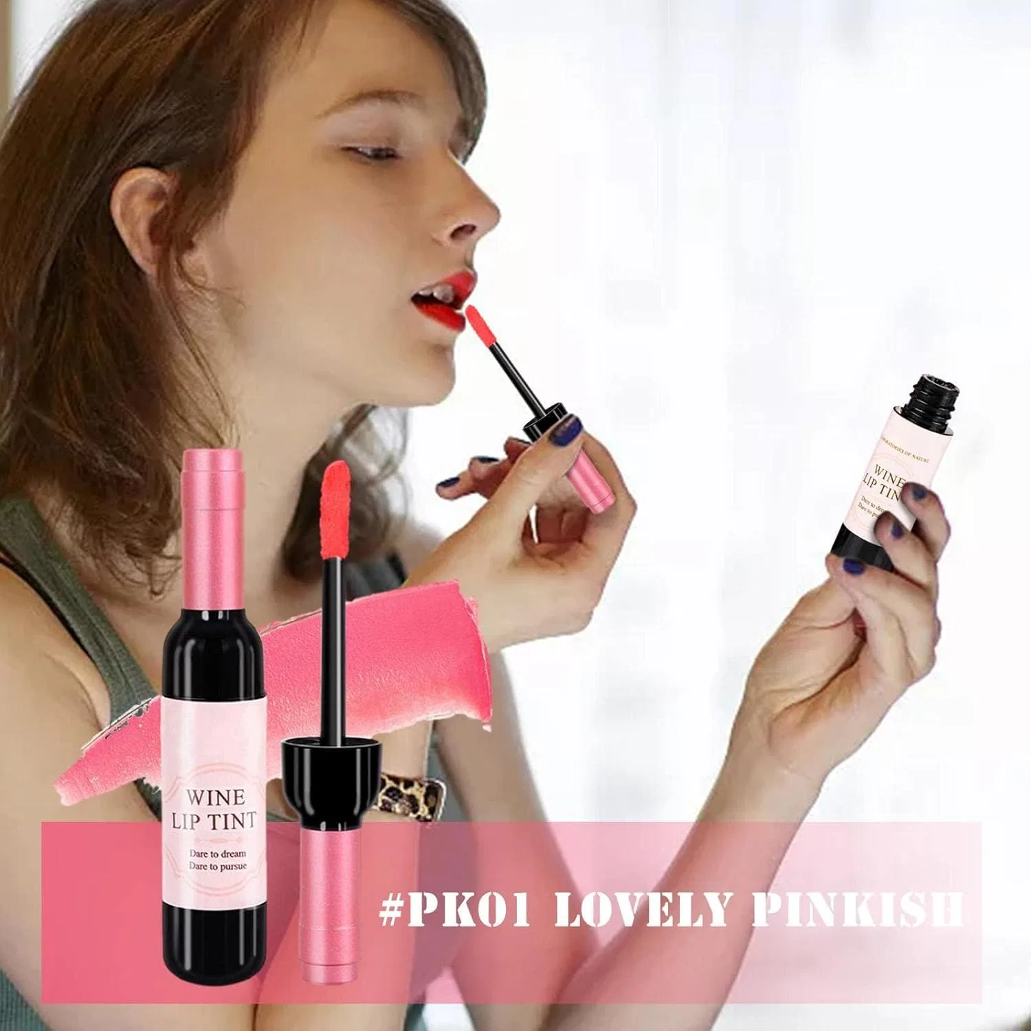 Матовая жидкая помада Wine Lip Tint Cozbumor, 6 цветов — фото 2