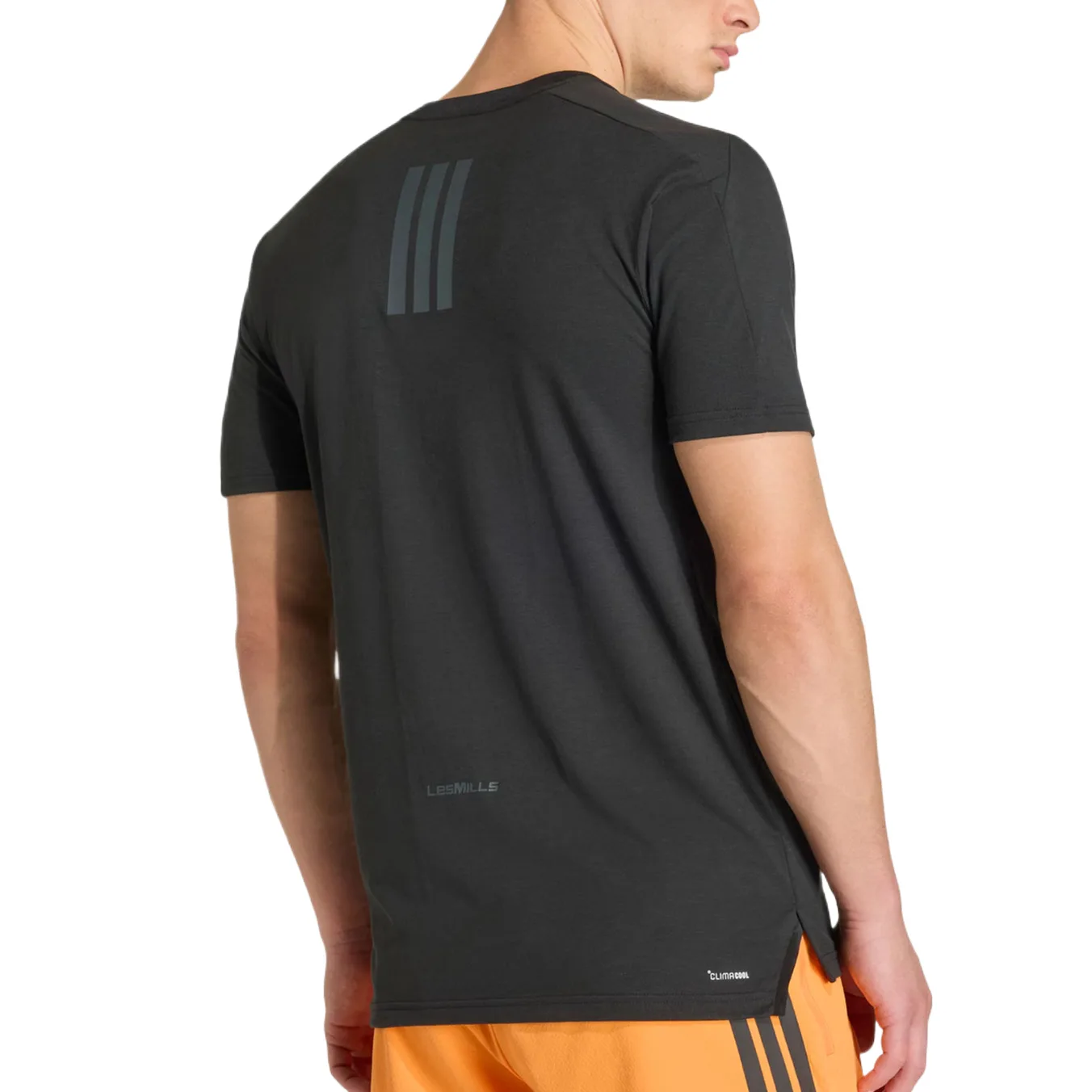 Футболка LES MILLS Quick Dry мужская Adidas, черный/темно-серый — фото 4