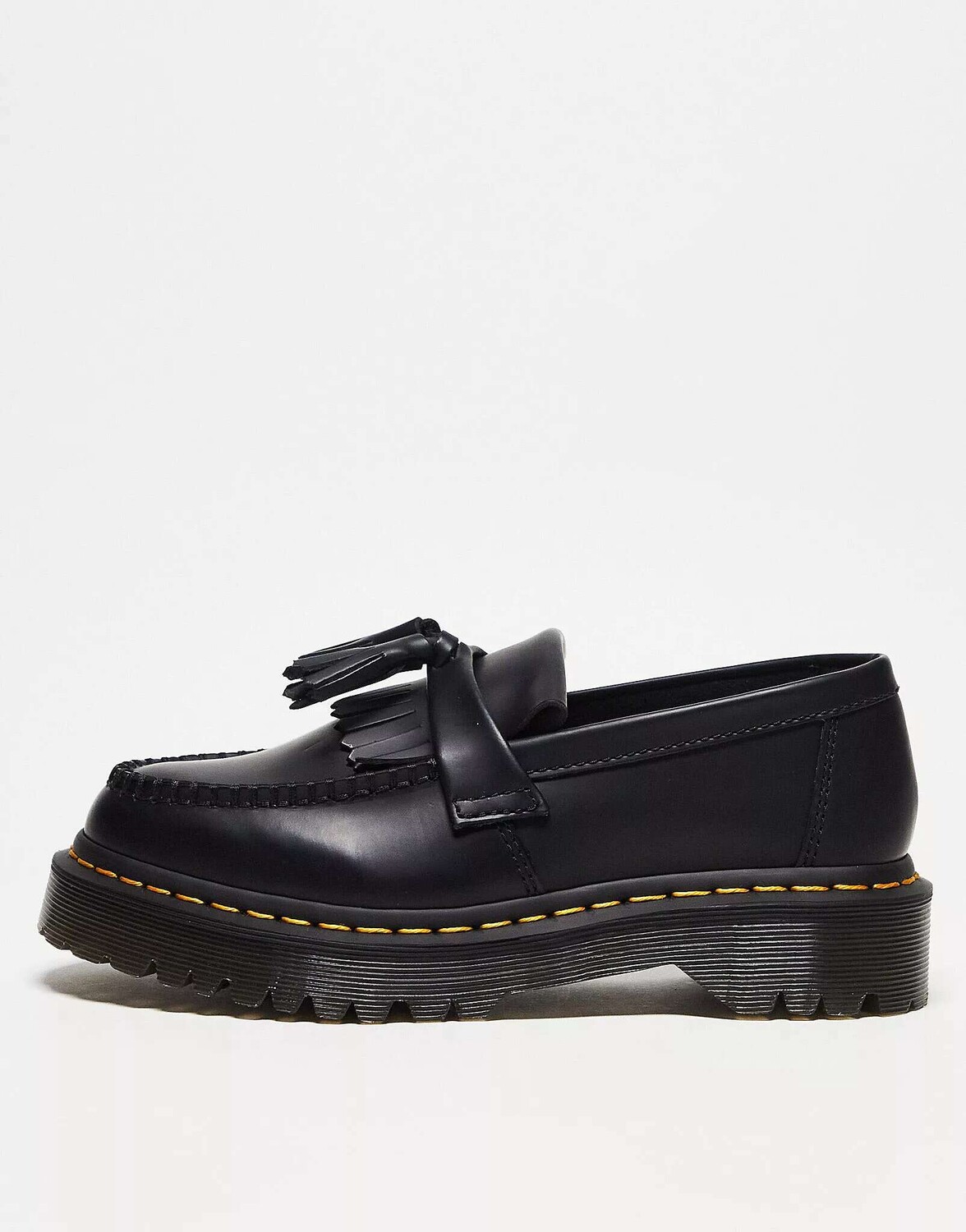 Черные кожаные лоферы Dr Martens Adrian Bex