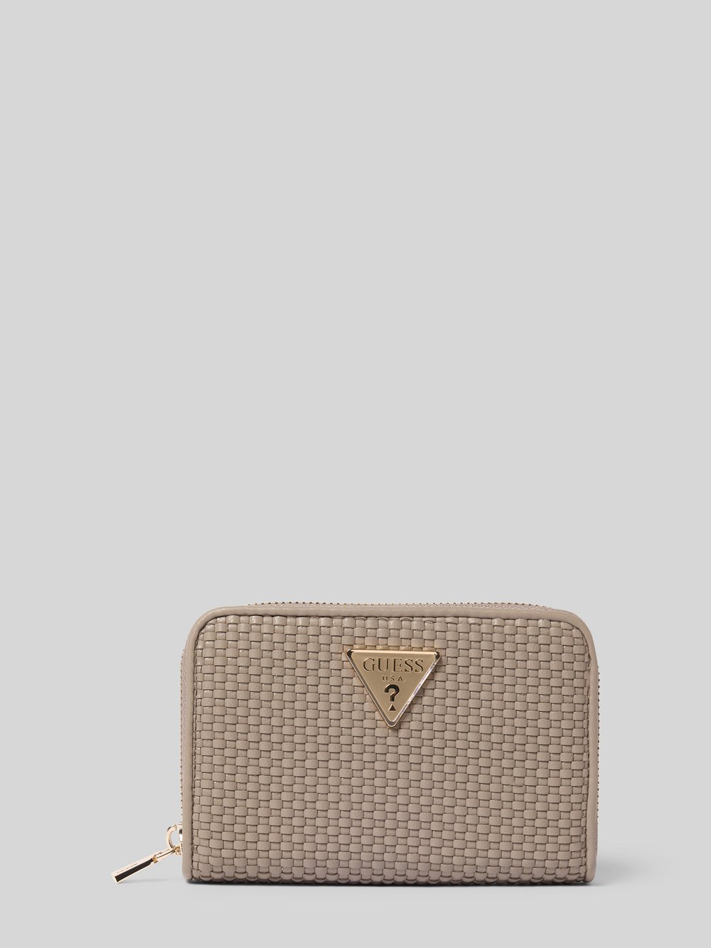 

Плетеный кошелек, модель «PHAEDRA» Guess, серо-коричневый