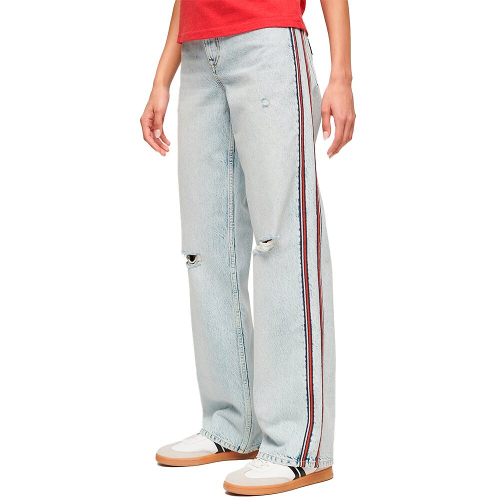 

Джинсы Superdry Wide Double Tape, серый