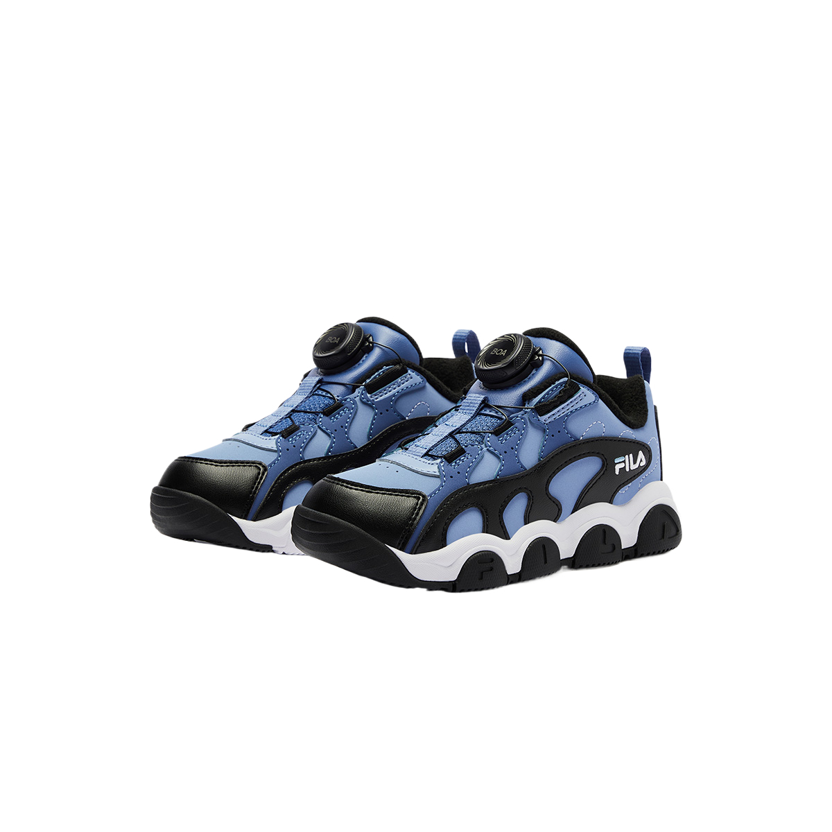 Низкие детские баскетбольные кроссовки dark blue для детей 3-7 лет FILA KIDS, темно-синий — фото 2