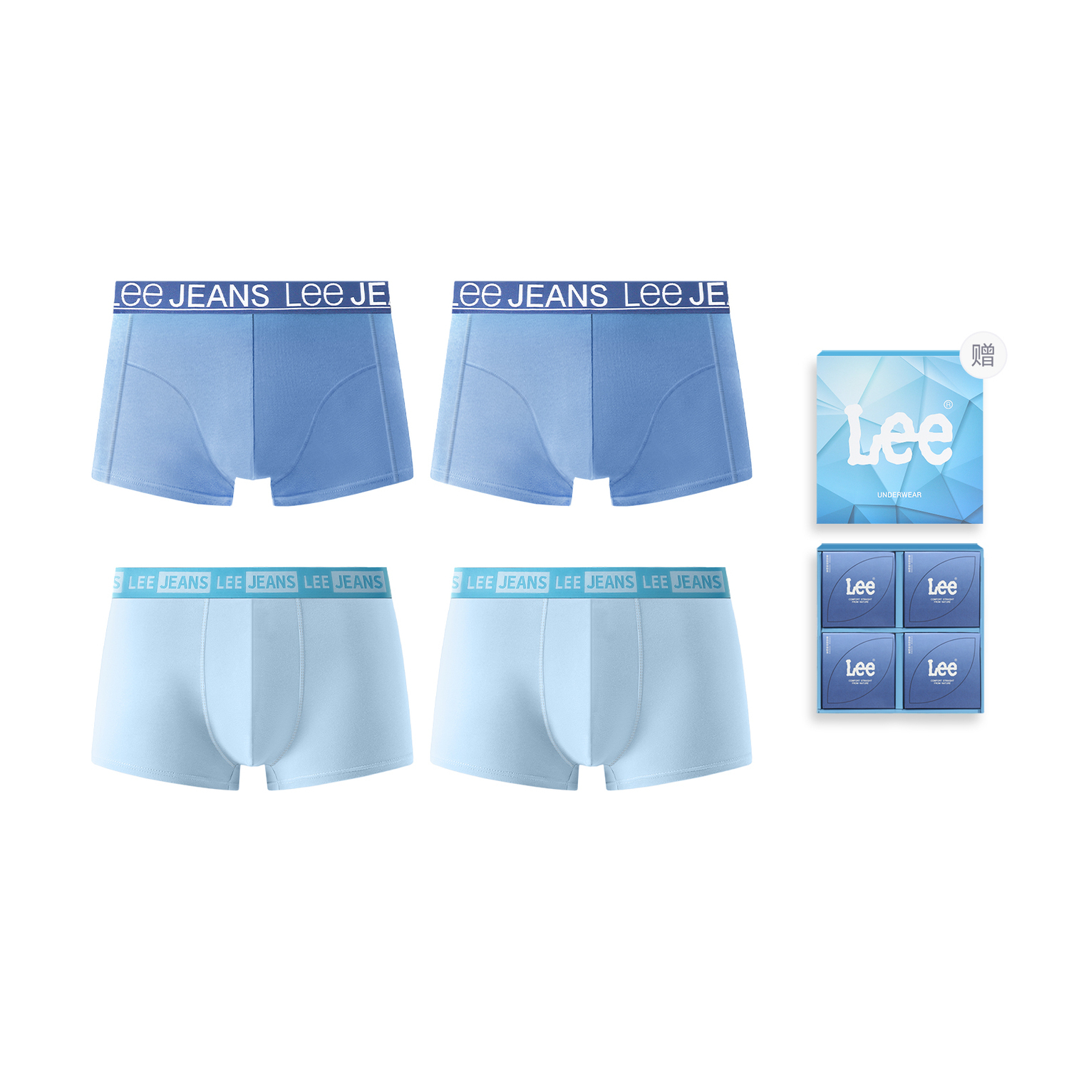 

Lee Edge Color 3.0 мужское нижнее белье подарочная упаковка 4 штуки