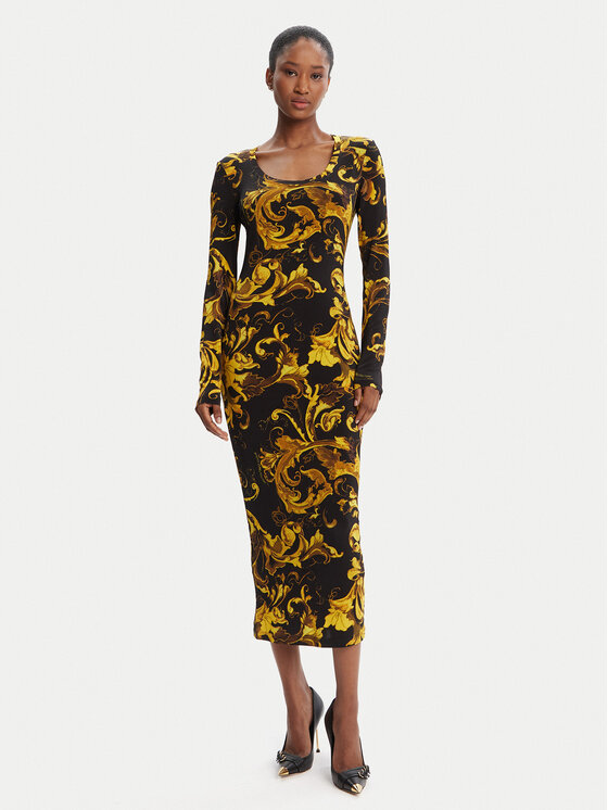 

Повседневное платье slim fit 79HAO920 JS500 Versace Jeans Couture, черный