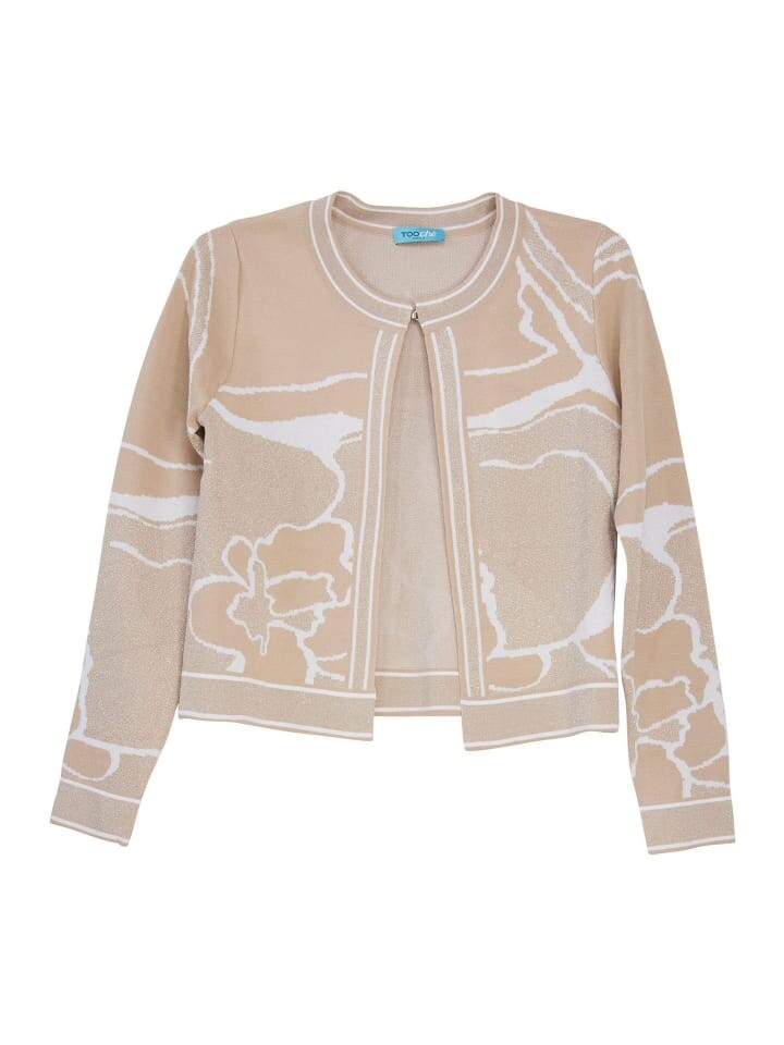 

Кардиган TOOCHE Strickjacke Muster, цвет beige/weiss