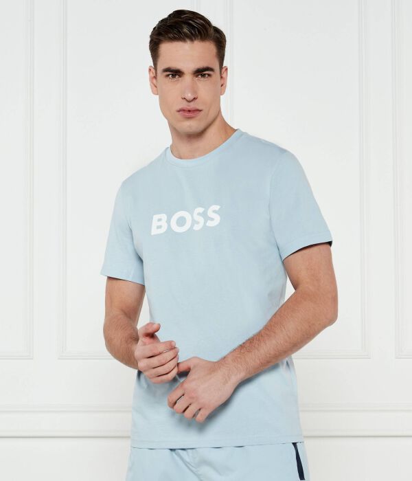 

Футболка Boss Regular Fit, голубой