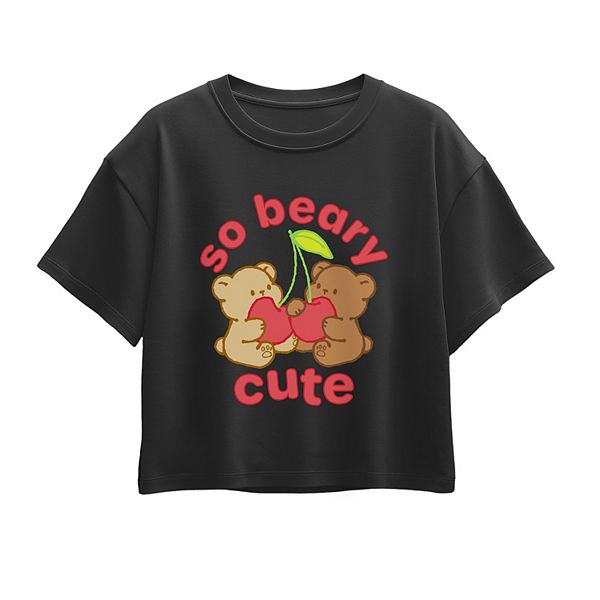 

Футболка с принтом для девочек 7-16 лет beary cute Licensed Character, Black