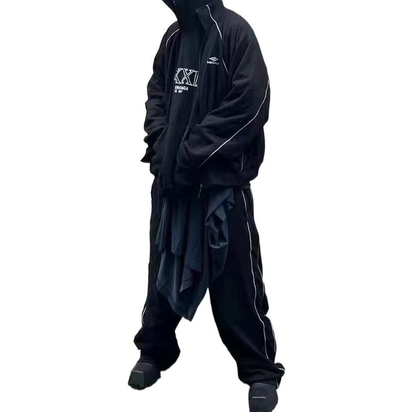 Худи Balenciaga XXXL Patched T-Shirt Hoodie Oversized 'Black', черный — фото 3