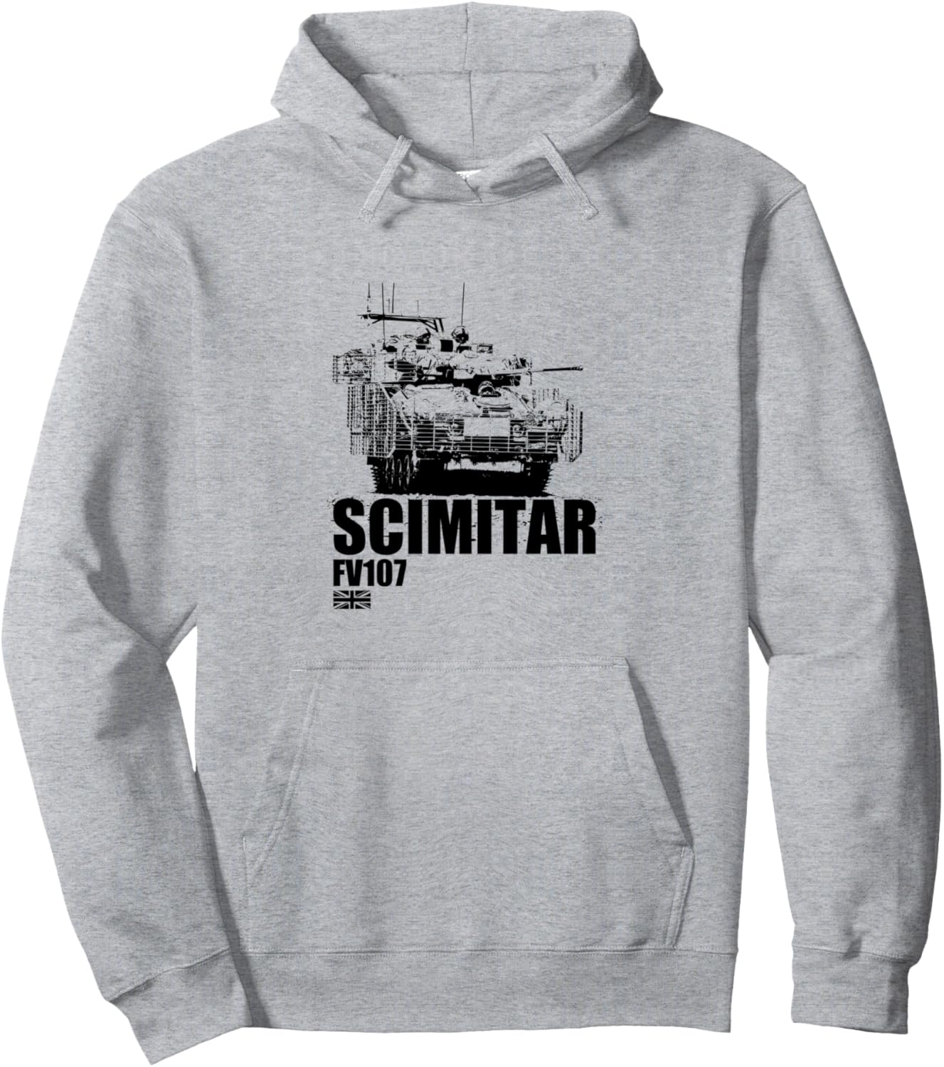

Толстовка FV107 Scimitar British Army Tank, серый