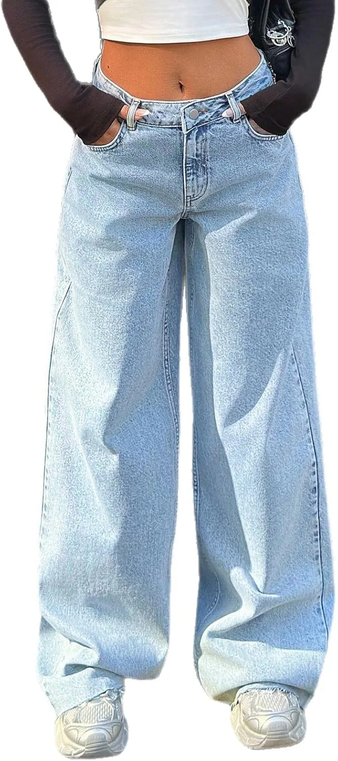 

Женские джинсы Baggy Vintage Washed с потертостями и raw hem cffvdiz