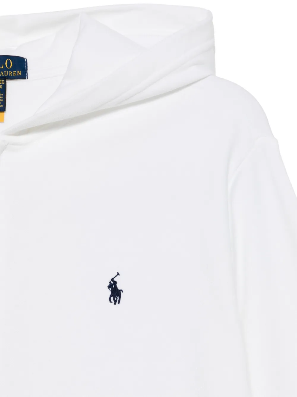 Худи с вышивкой Polo Pony POLO RALPH LAUREN KIDS, белый — фото 3