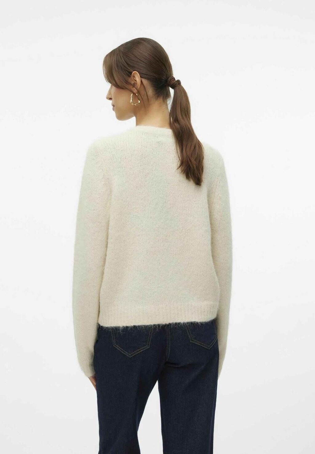 

Кардиган VMNOVAH O-NECK BUTTON NOOS Vero Moda, белый