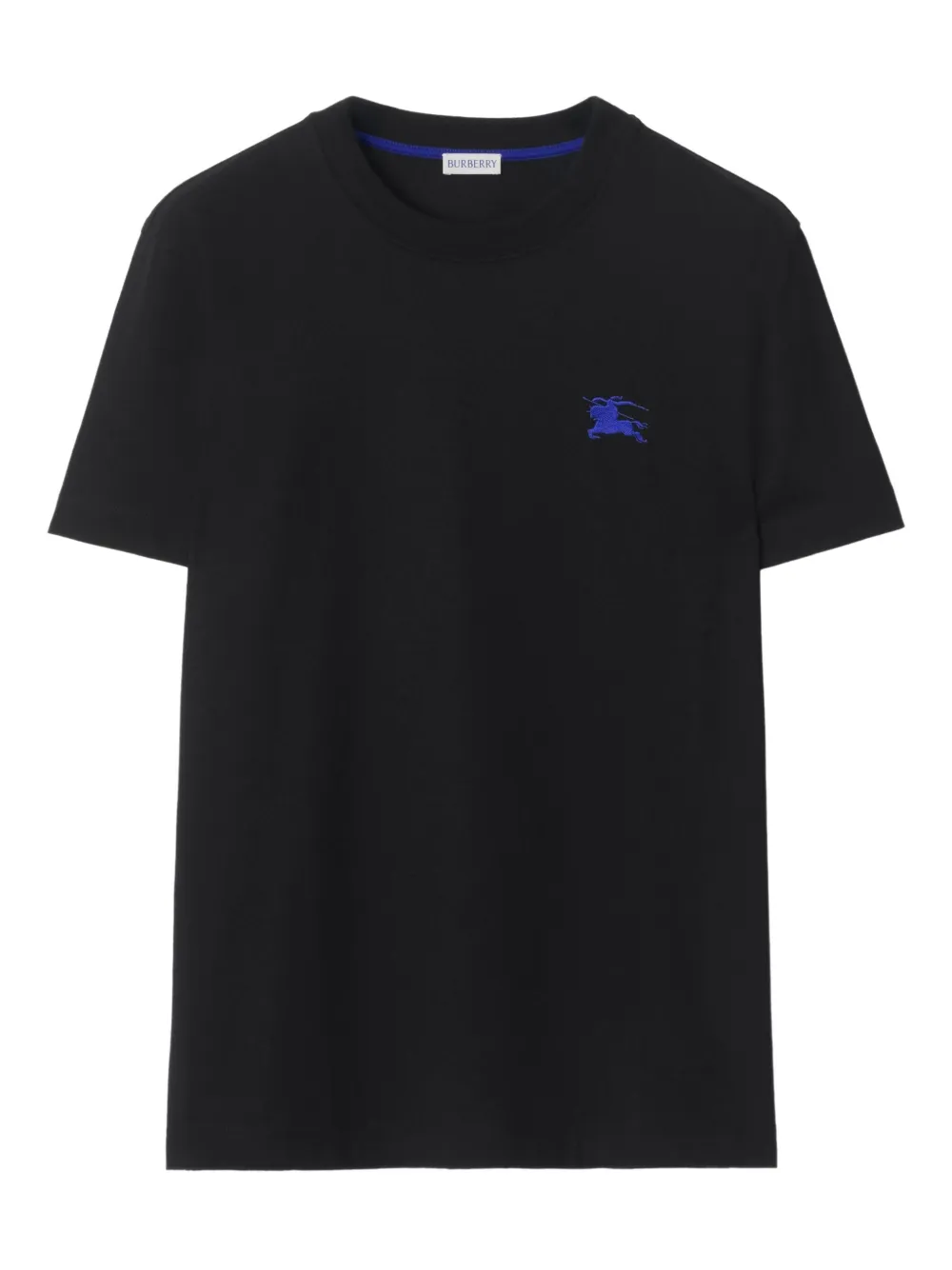 

Хлопковая футболка с рыцарем-всадником Burberry, черный