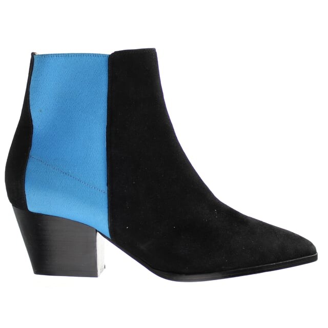 Женские черные ботинки Emporio nero camox azzurro Armani, черный