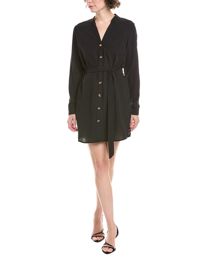 

Maison Maar Tie Waist Shirtdress, черный