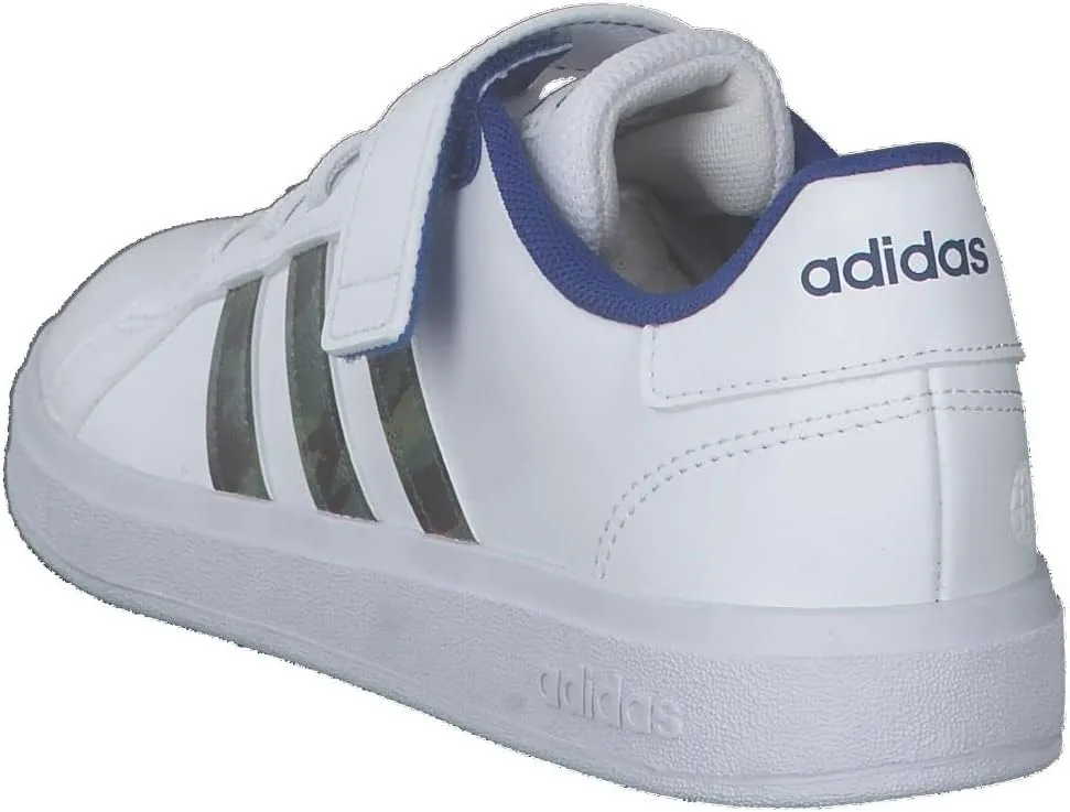 Теннисные кроссовки унисекс Kinder Grand Court Lifestyle на шнуровке, теннисные кроссовки adidas, белый — фото 4