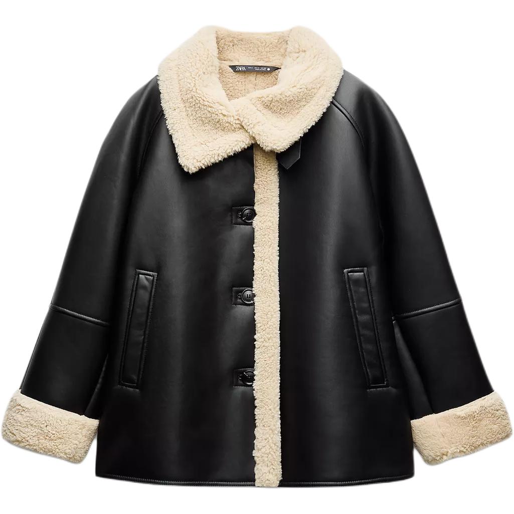 

ZARA Куртка ZW Series женская черная, Black