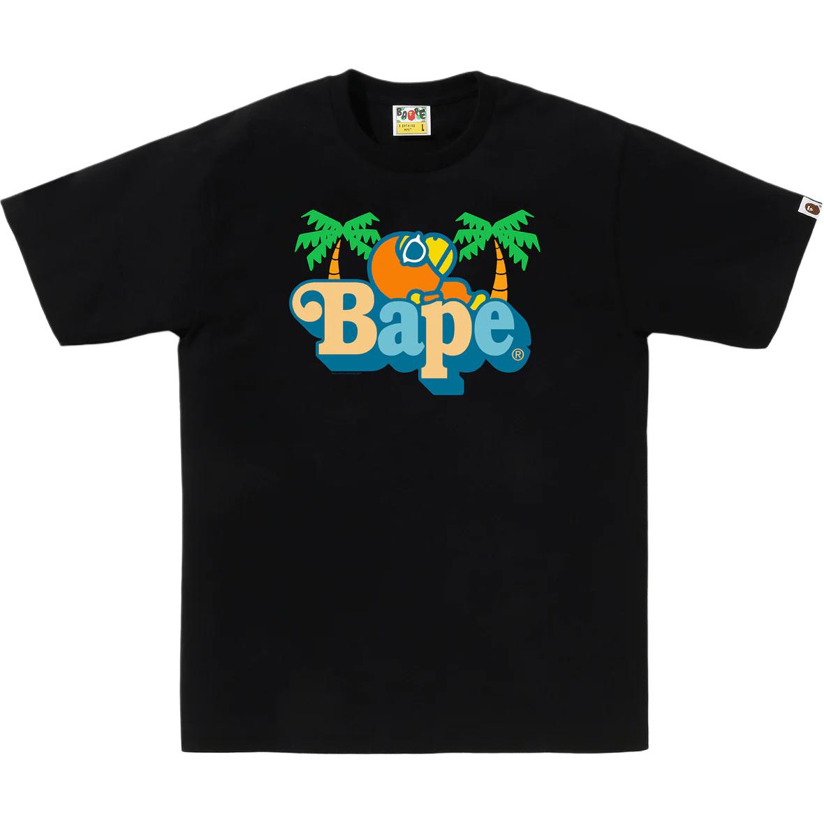 

Bape цвета Milo на Bape летней футболке A BATHING APE, черный