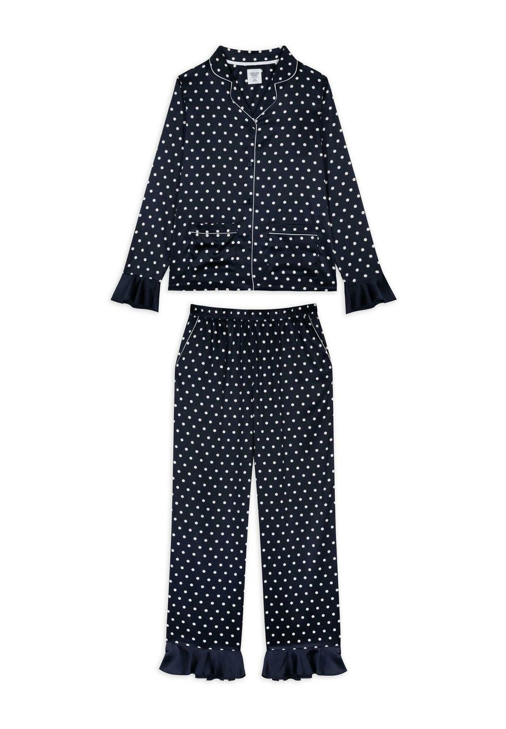 

Пижамный комплект FRILL POLKA DOT SET Chelsea Peers, темно-синий