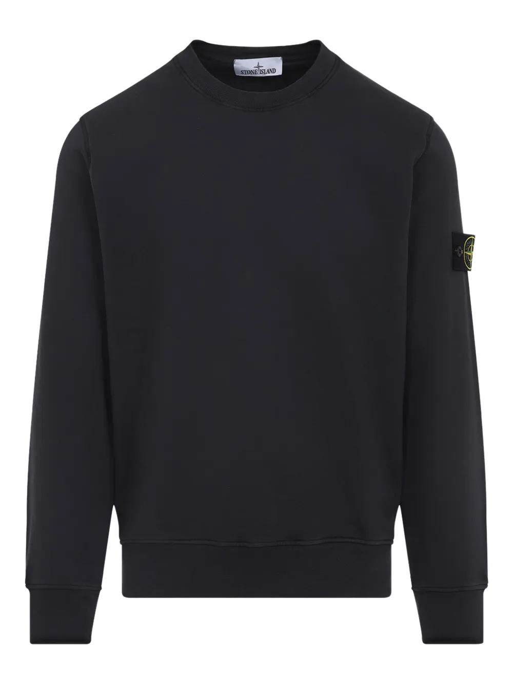

Толстовка с круглым вырезом и нашивкой-логотипом Stone Island, черный