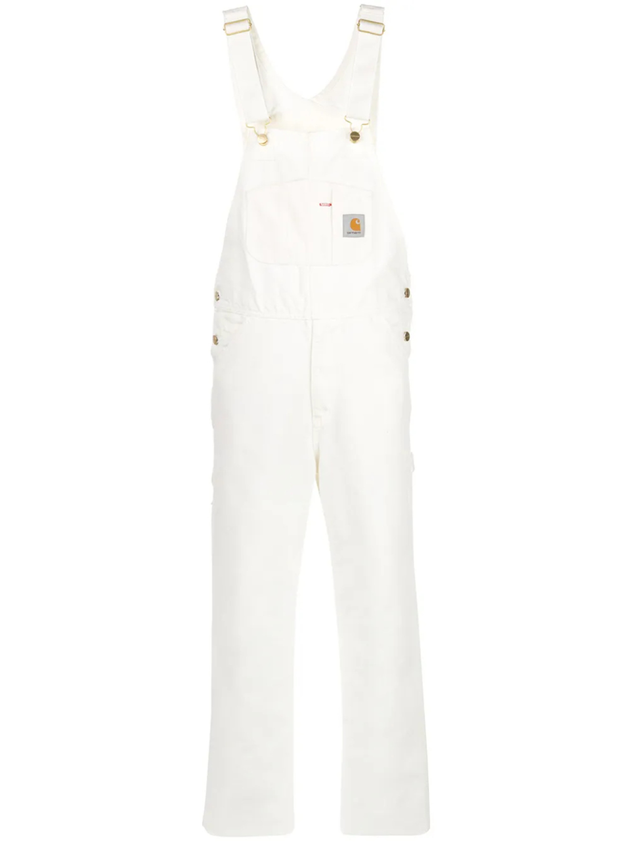 

Джинсовый комбинезон прямого кроя Carhartt WIP, белый