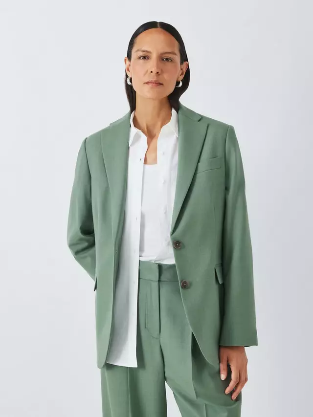 

Блейзер John Lewis Wool Blend, зеленый