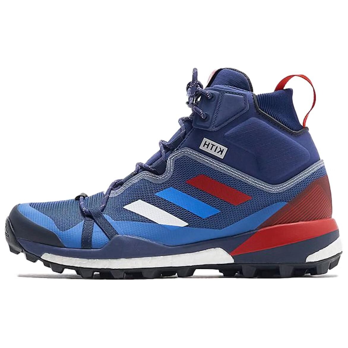 

Кроссовки треккинговые Terrex Skychaser LT Mid Kith Tricolor Adidas, синий/белый/красный