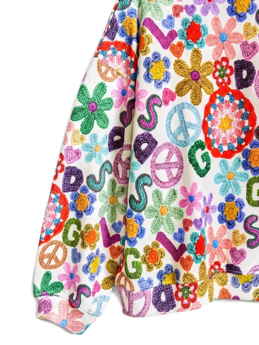 Толстовка с цветочной вышивкой Desigual, белый — фото 3