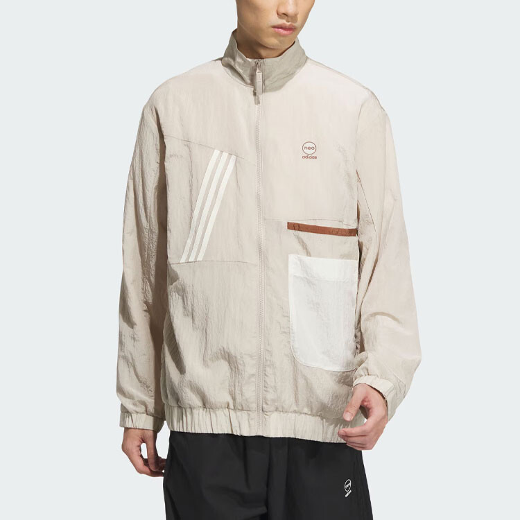 Куртка мужская бежево-коричневый Adidas Neo — фото 2