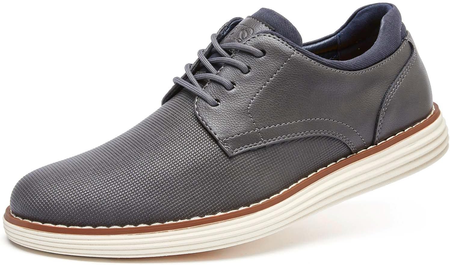 

Мужские легкие классические туфли, повседневные кроссовки, деловая повседневная обувь для работы и офиса, оксфорды для ходьбы Clowse, серый