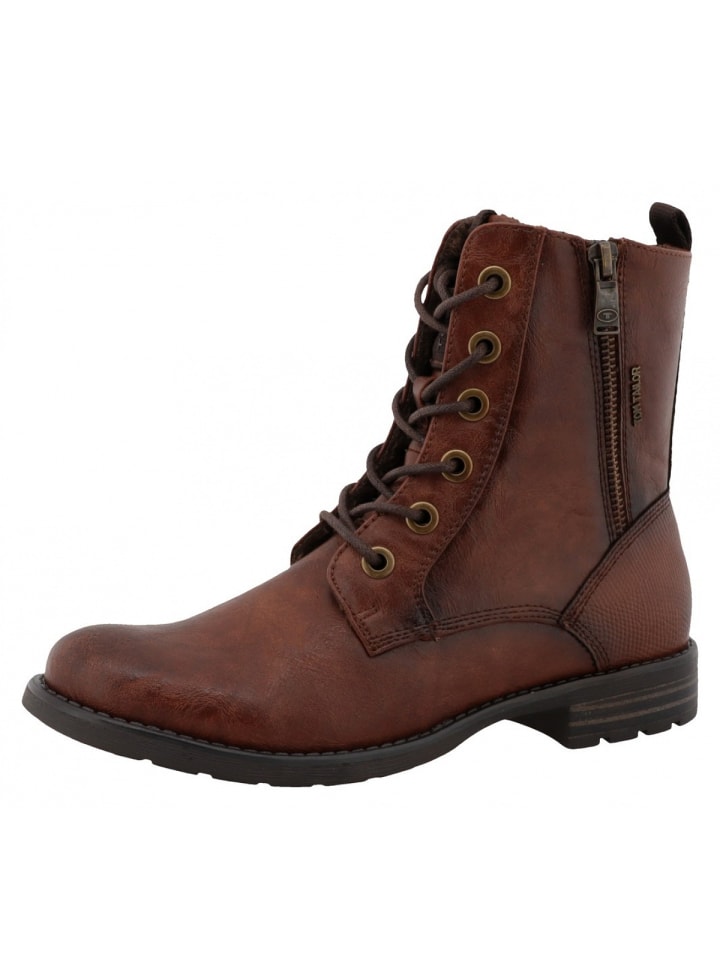 Сапоги Tom Tailor Schnürstiefel, коричневый